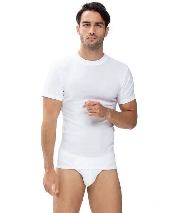 Mey Herren T-Shirt Unterhemd aus Pima Baumwolle Weiss