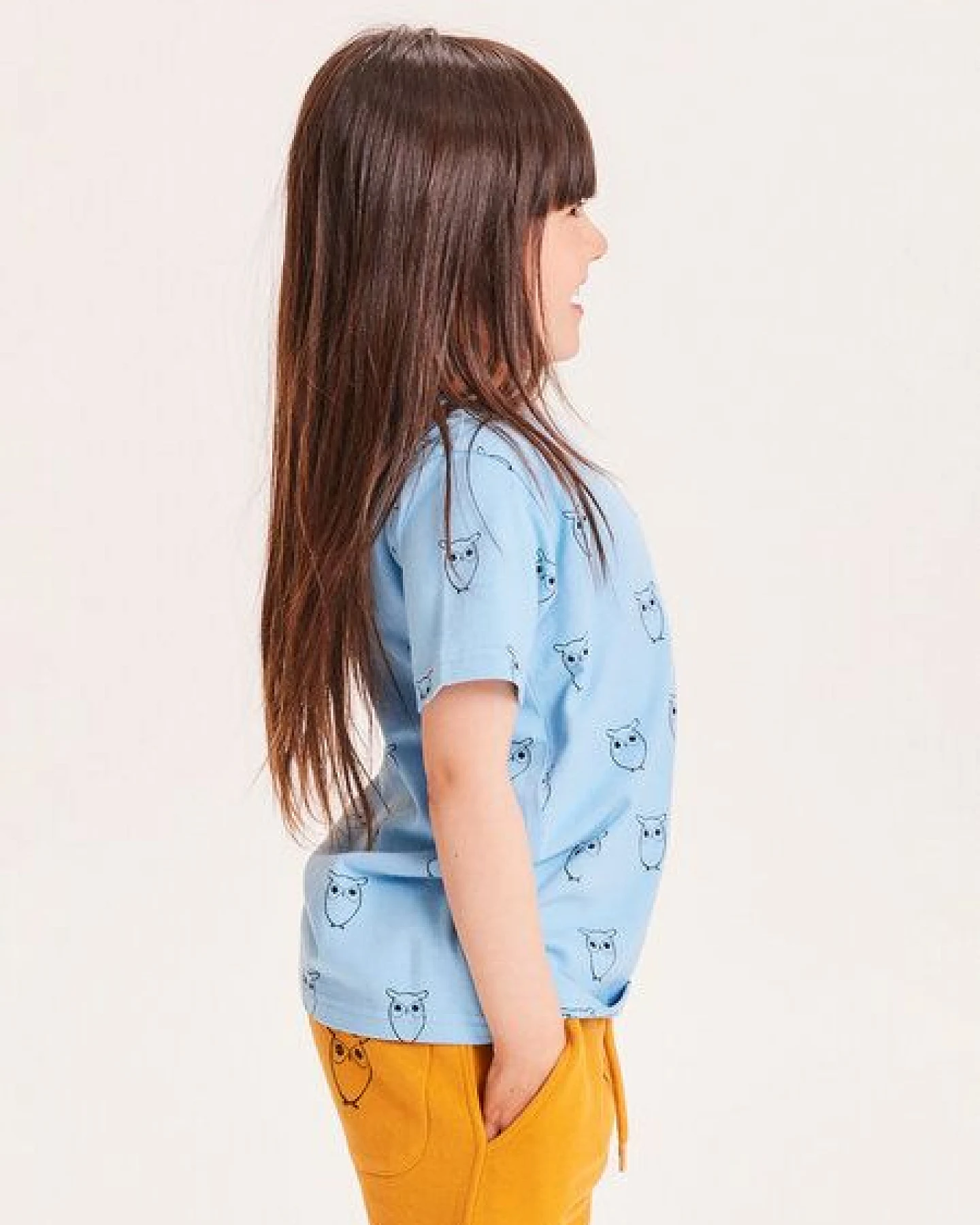 KnowledgeCotton Apparel Kinder T-Shirt Owl Bio-Baumwolle – Ansicht 2