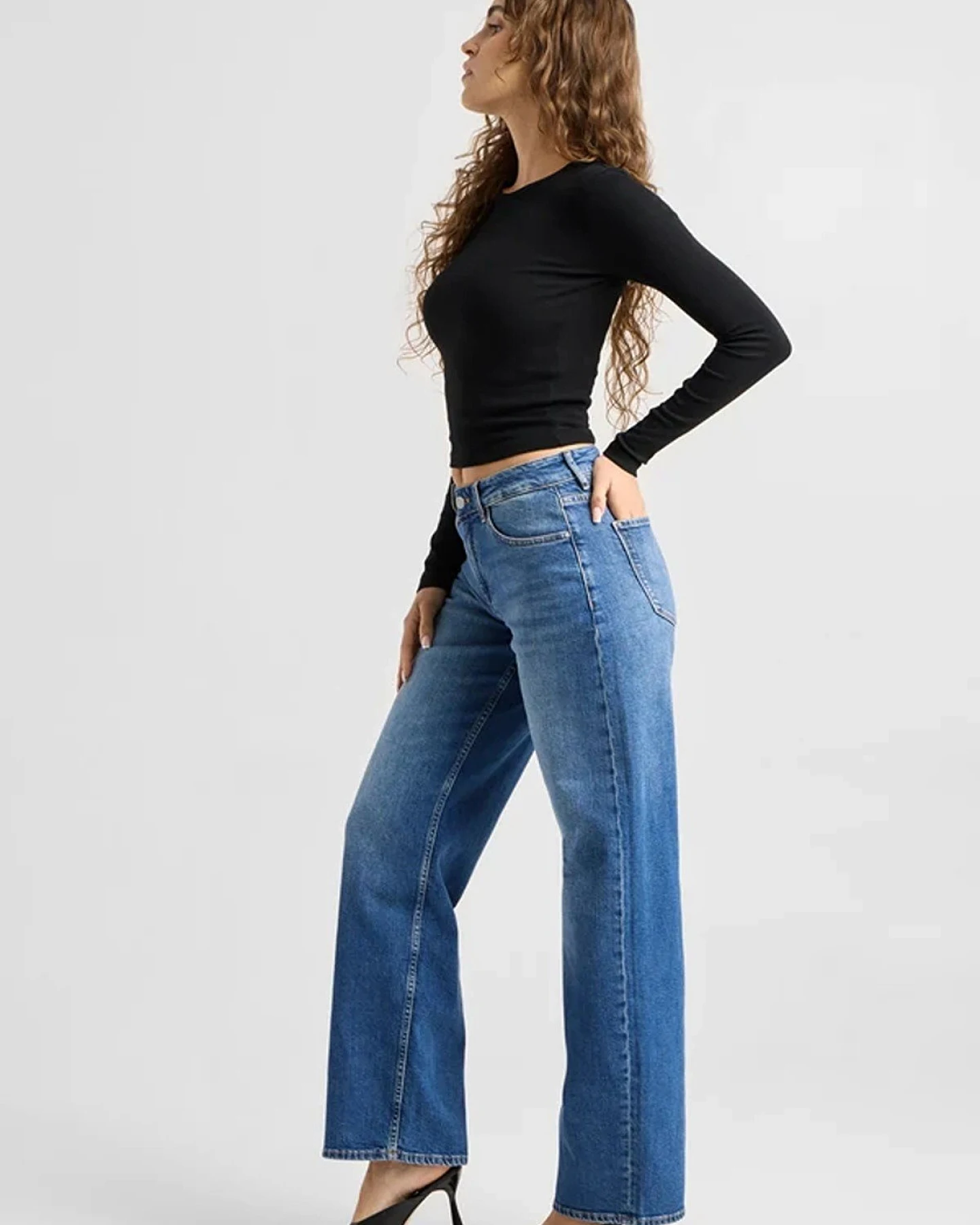 Jeans Ash Barrel Medium Blue – Ansicht 5