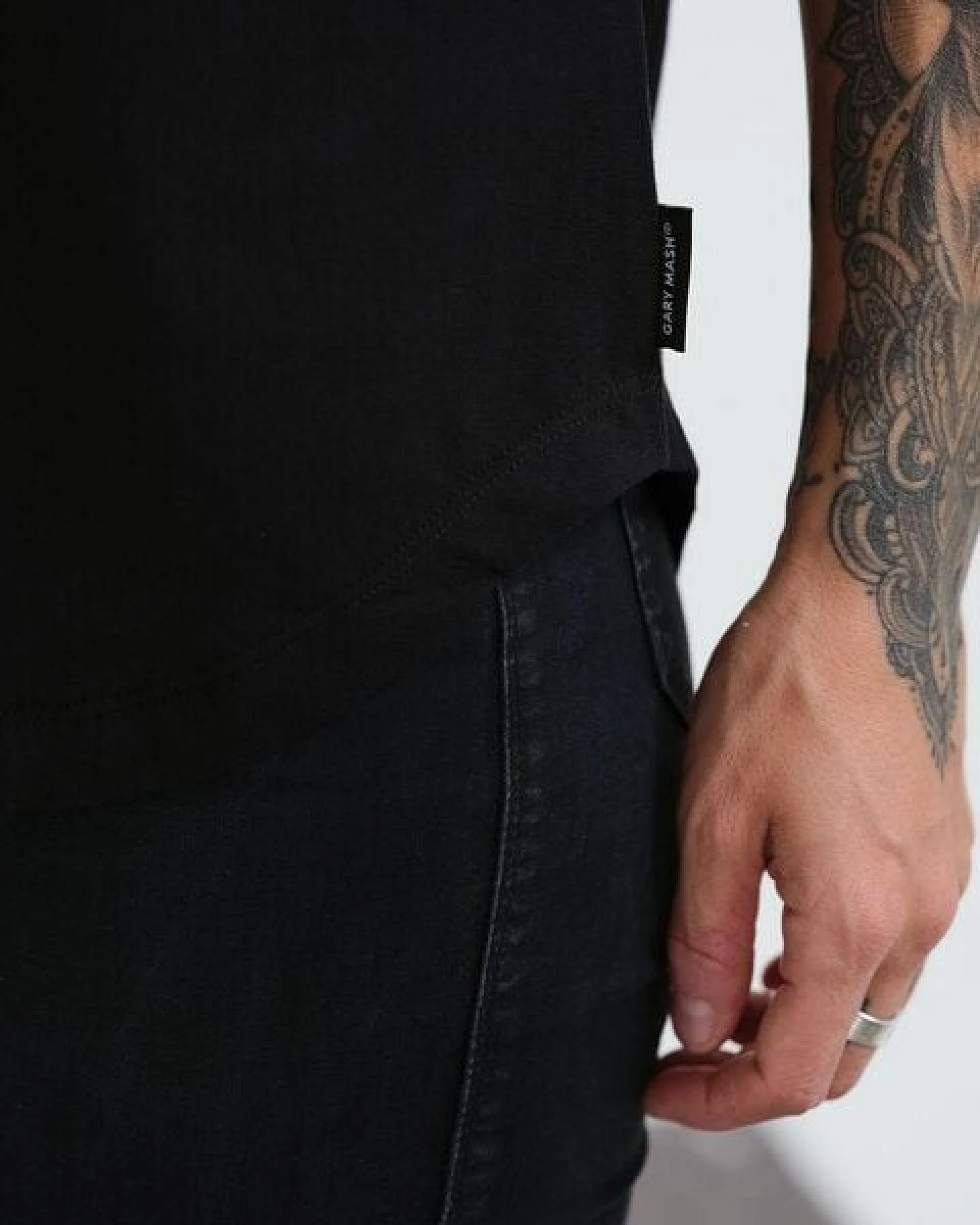 GARY MASH Shirt Asheville Mini Atmosphere aus Biobaumwolle – Ansicht 4