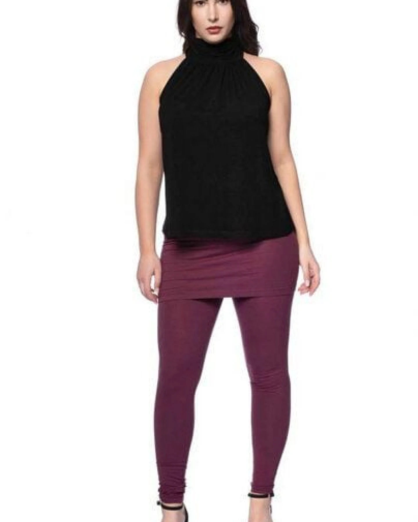 Ingoria COSMA Neckholder Blusentop mit Schluppe (Uni) – Ansicht 4
