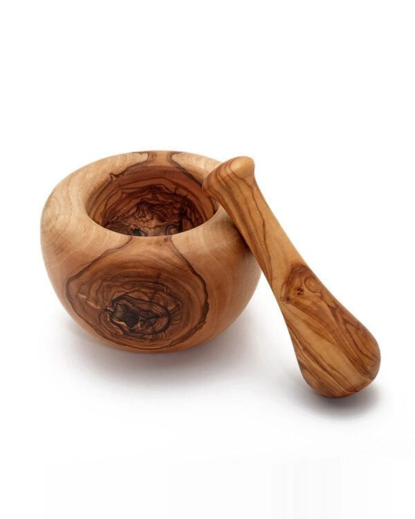 NATUREHOME Olivenholz Mörser 14cm – Ansicht 3