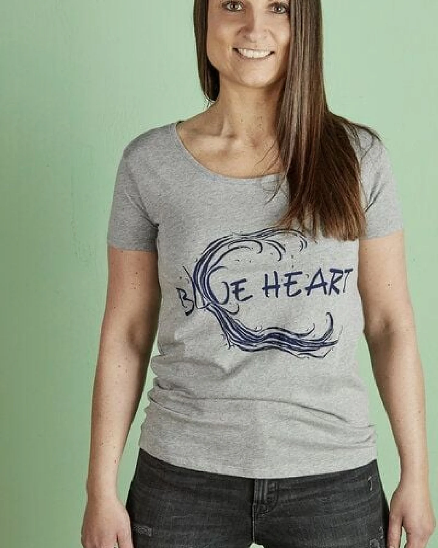 La Gitana Shirt Eco Woman NIN Grau mit Statement – Ansicht 3
