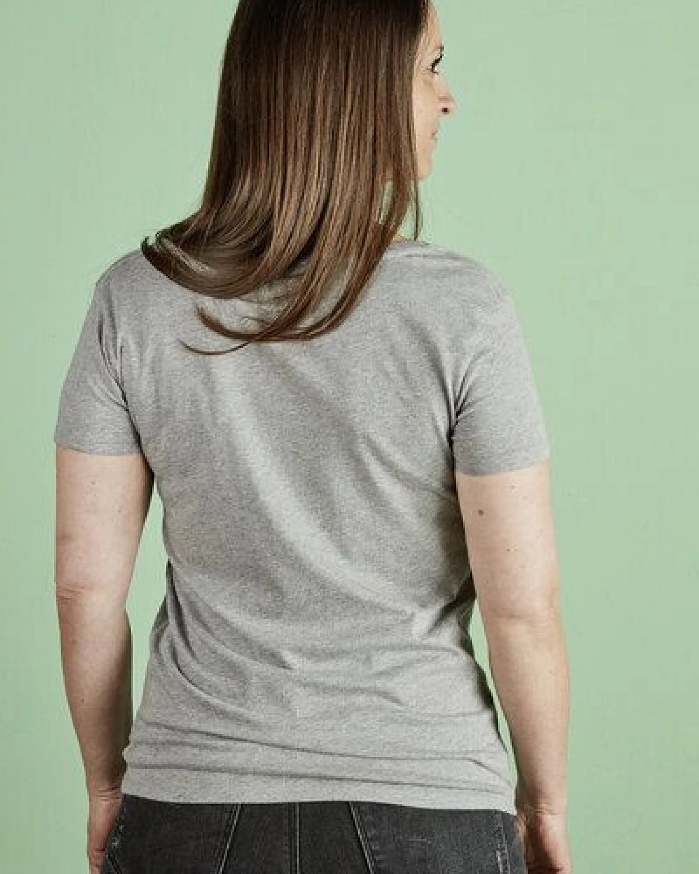 La Gitana Shirt Eco Woman NIN Grau mit Statement – Ansicht 4