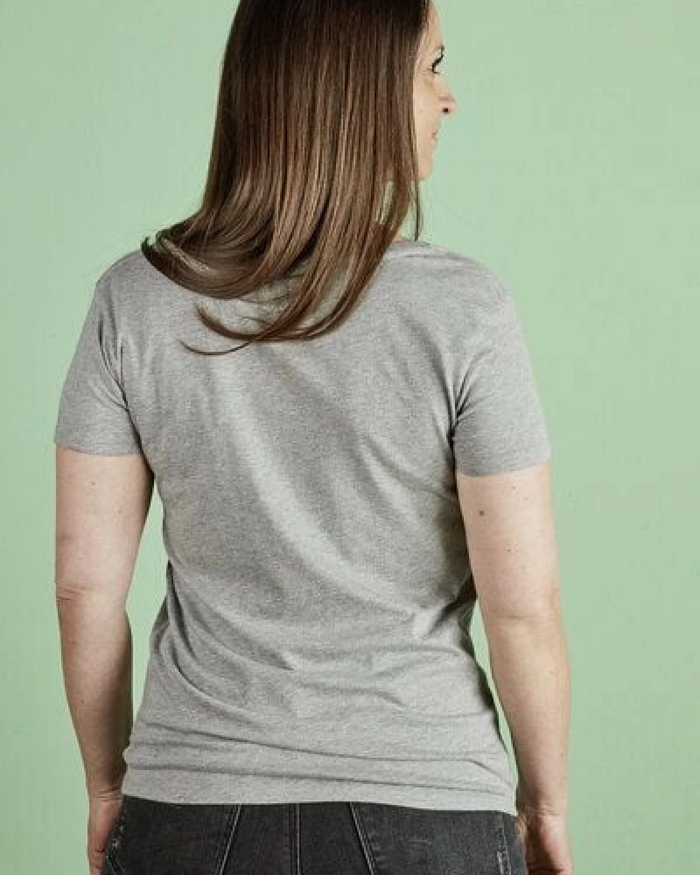 La Gitana Shirt Eco Woman NIN Grau mit Statement – Ansicht 4