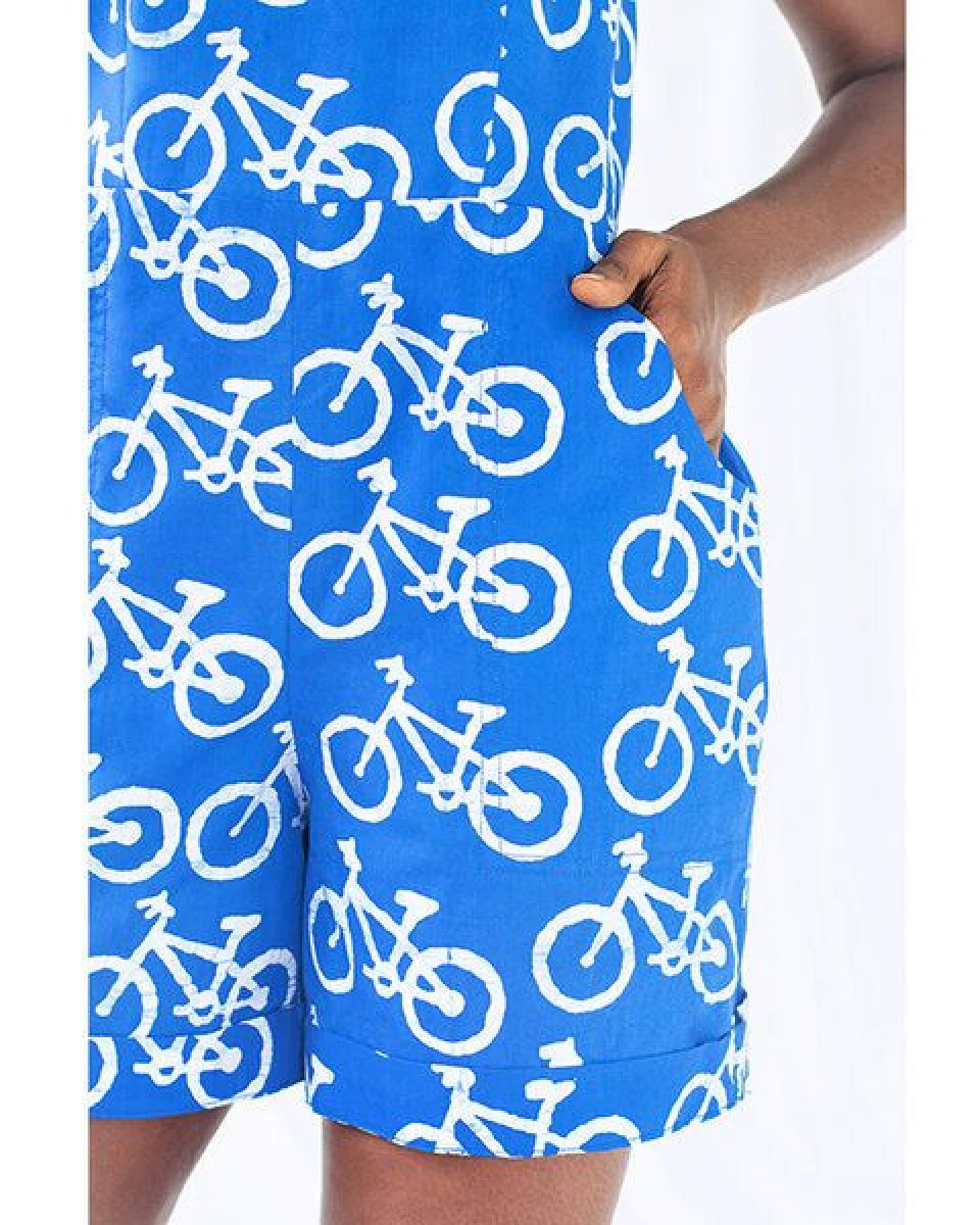 Global Mamas Bio Romper - Bikes/Mable/Adobe/Sankofa/Morse Code – Ansicht 2