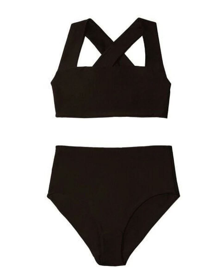RENDL Top No.1 - Bikini Top mit breiten, überkreuzten Trägern
