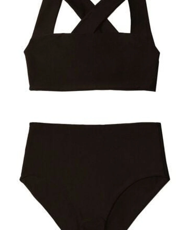 RENDL Top No.1 - Bikini Top mit breiten, überkreuzten Trägern