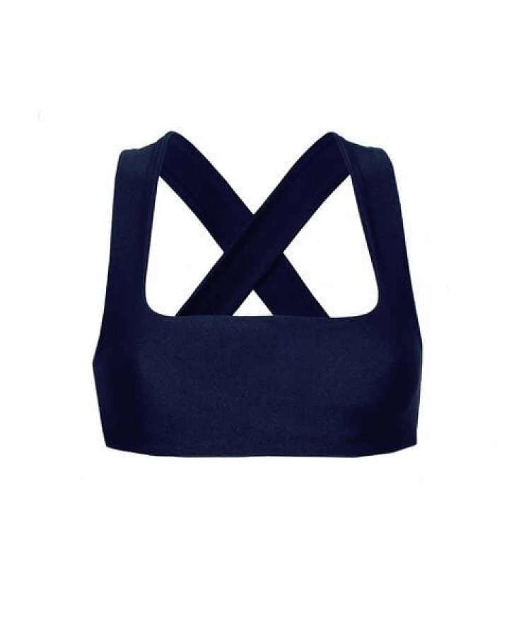 RENDL Top No.1 - Bikini Top mit breiten, überkreuzten Trägern