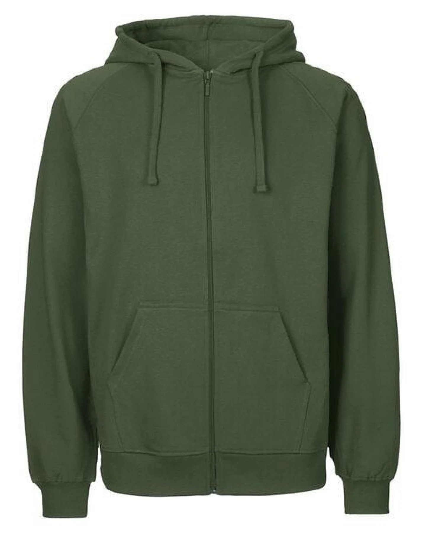 HANDGEDRUCKT "Klammerkatze" Männer Zip Hoody aus reiner Biobaumwolle (kbA) – Ansicht 3