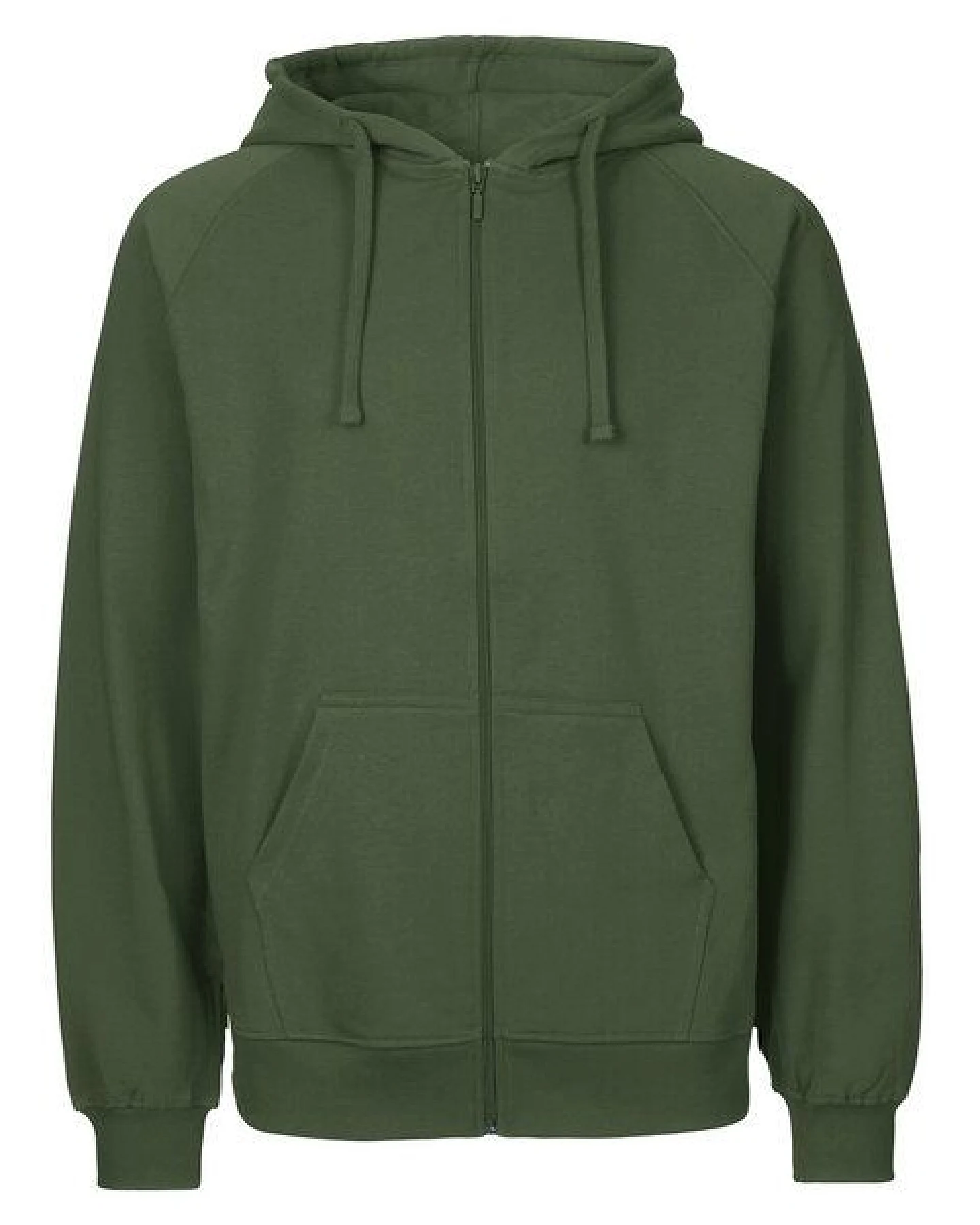 HANDGEDRUCKT "Klammerkatze" Männer Zip Hoody aus reiner Biobaumwolle (kbA) – Ansicht 3