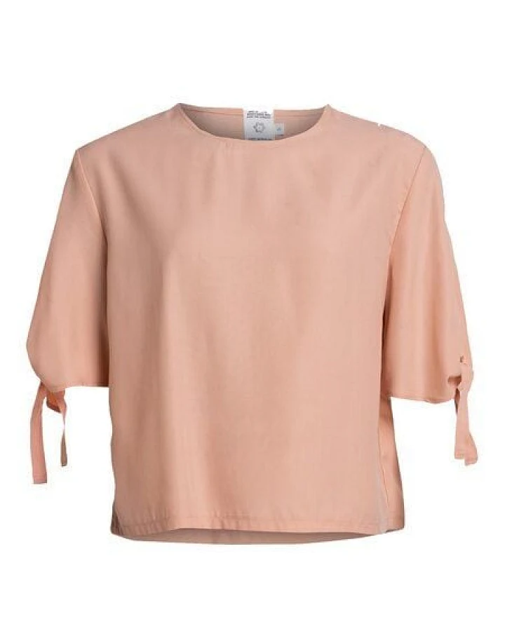 [eyd] humanitarian clothing Knot-Sleeve Shirt "ROMIRA"