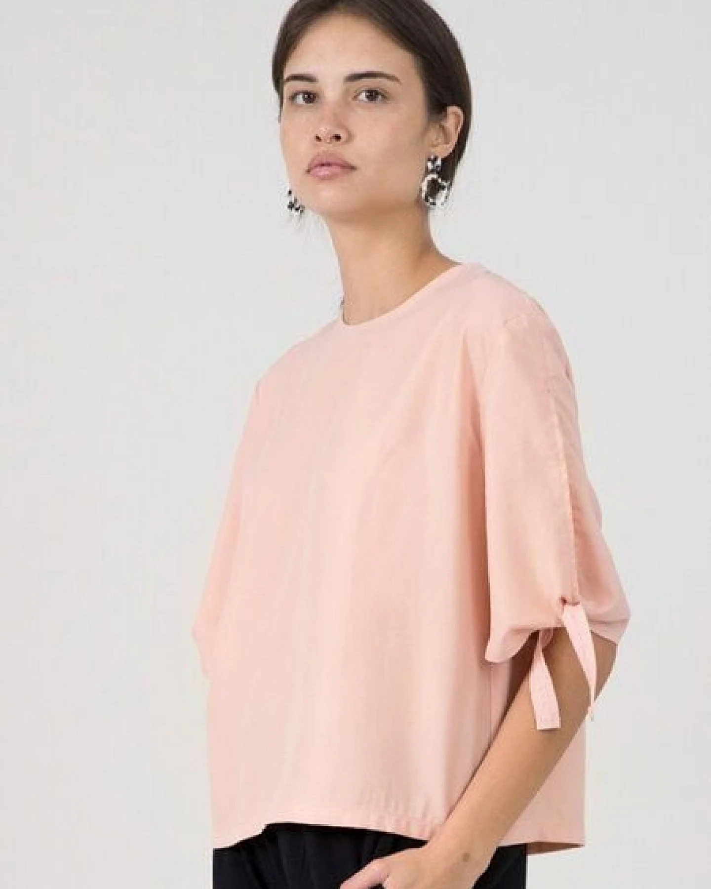 [eyd] humanitarian clothing Knot-Sleeve Shirt "ROMIRA" – Ansicht 3