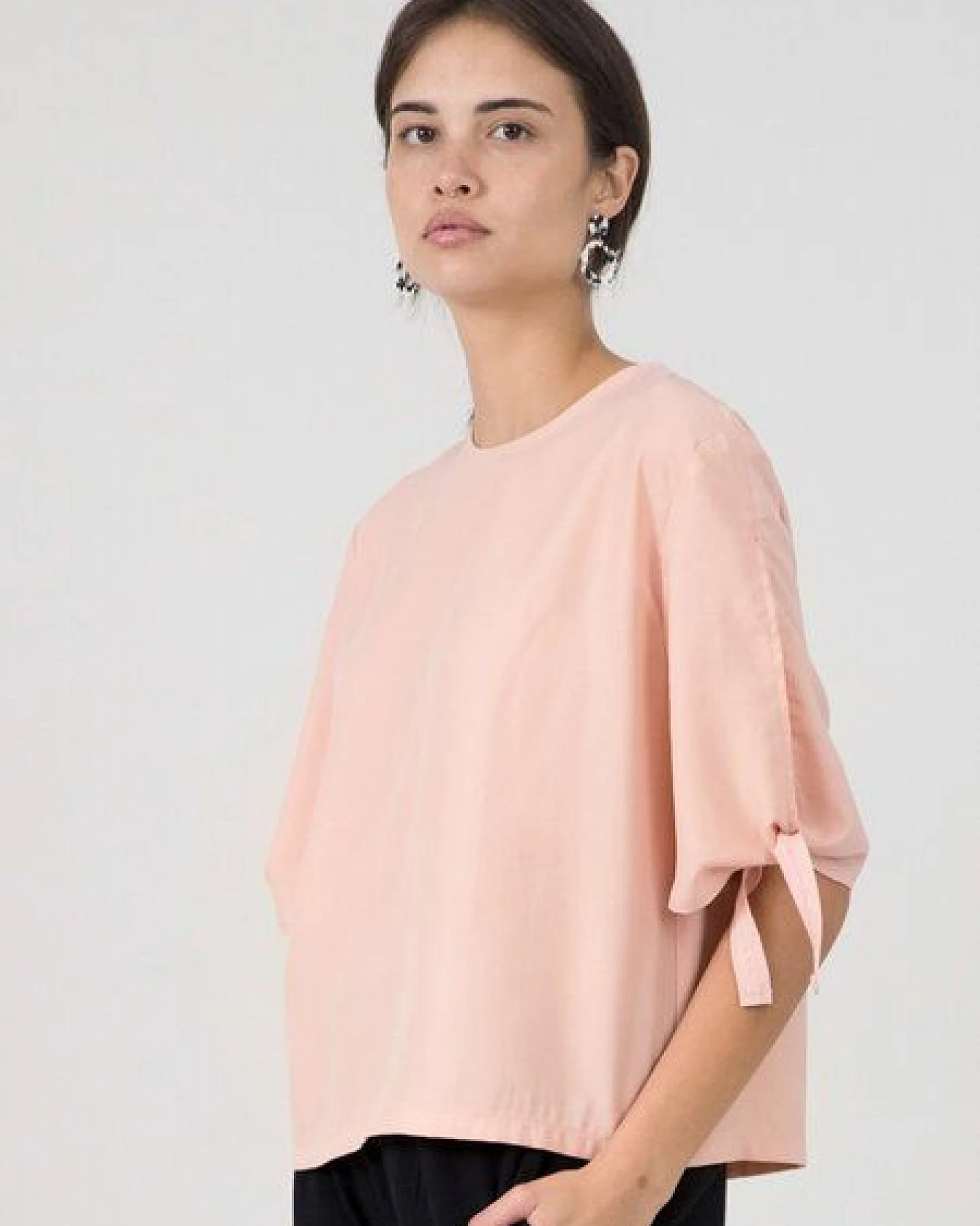 [eyd] humanitarian clothing Knot-Sleeve Shirt "ROMIRA" – Ansicht 3
