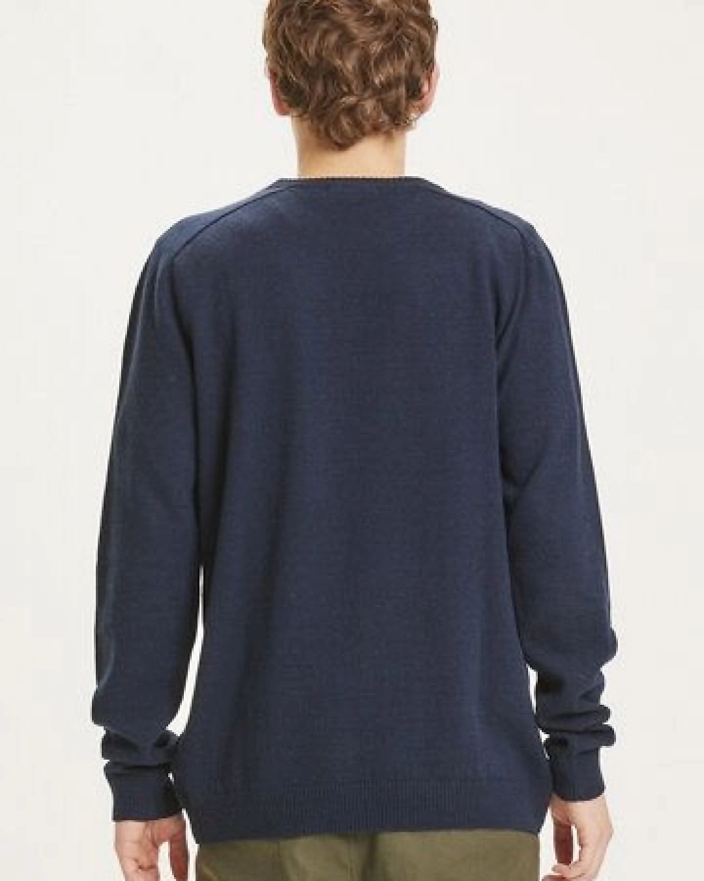 KnowledgeCotton Apparel Strickpullover - FIELD o-neck knit - aus Bio-Lammwolle – Ansicht 3