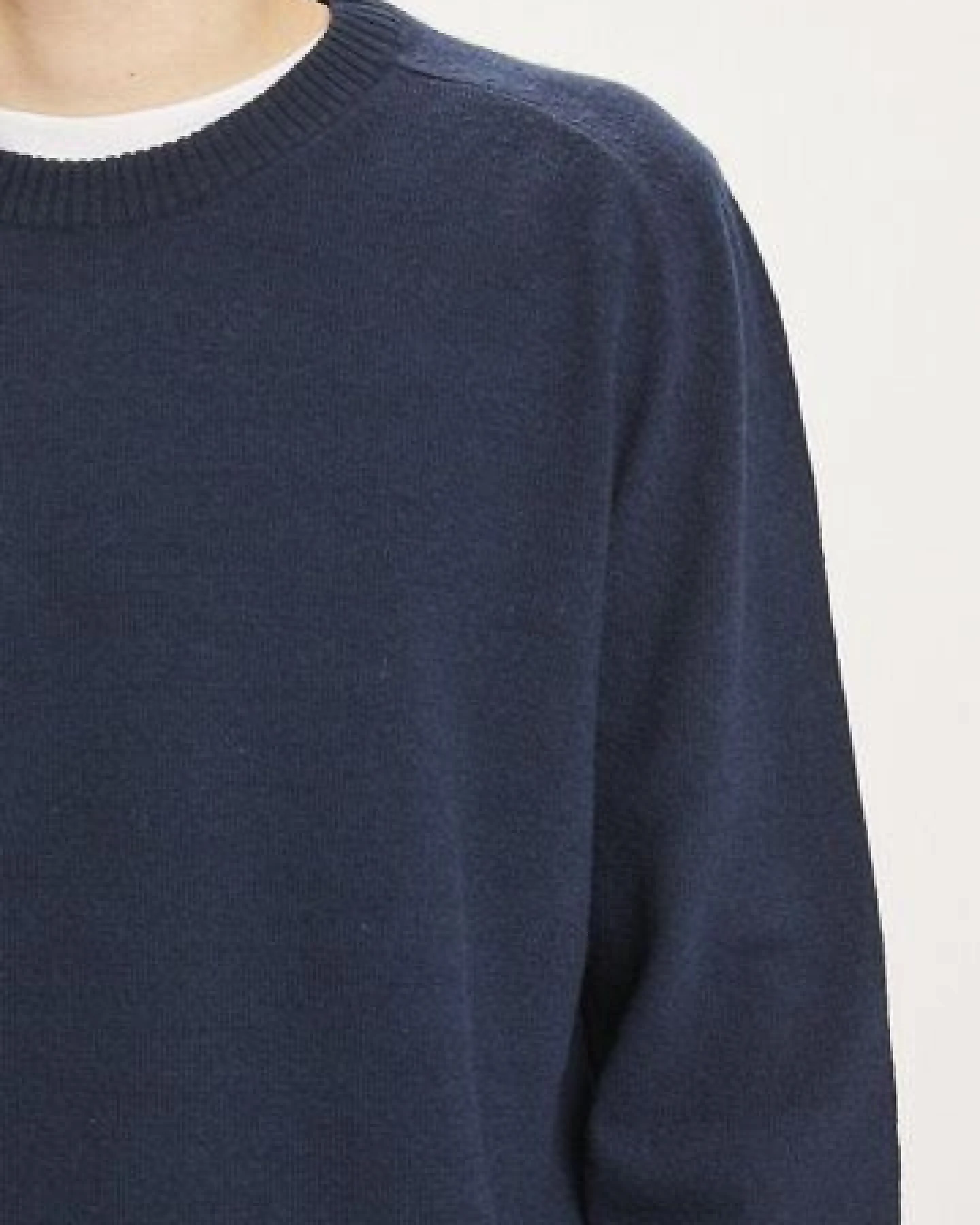 KnowledgeCotton Apparel Strickpullover - FIELD o-neck knit - aus Bio-Lammwolle – Ansicht 4