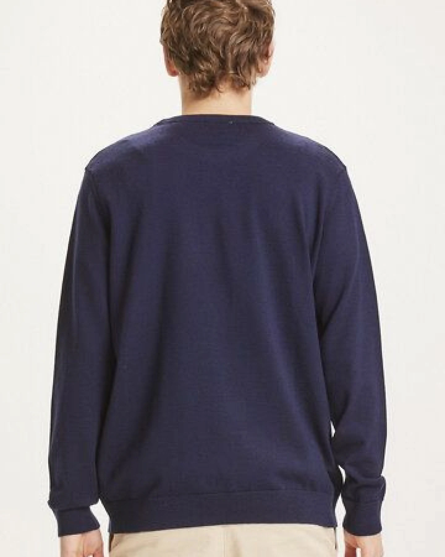 KnowledgeCotton Apparel Strickpullover - FORREST O-neck merino wool plain knit – Ansicht 2