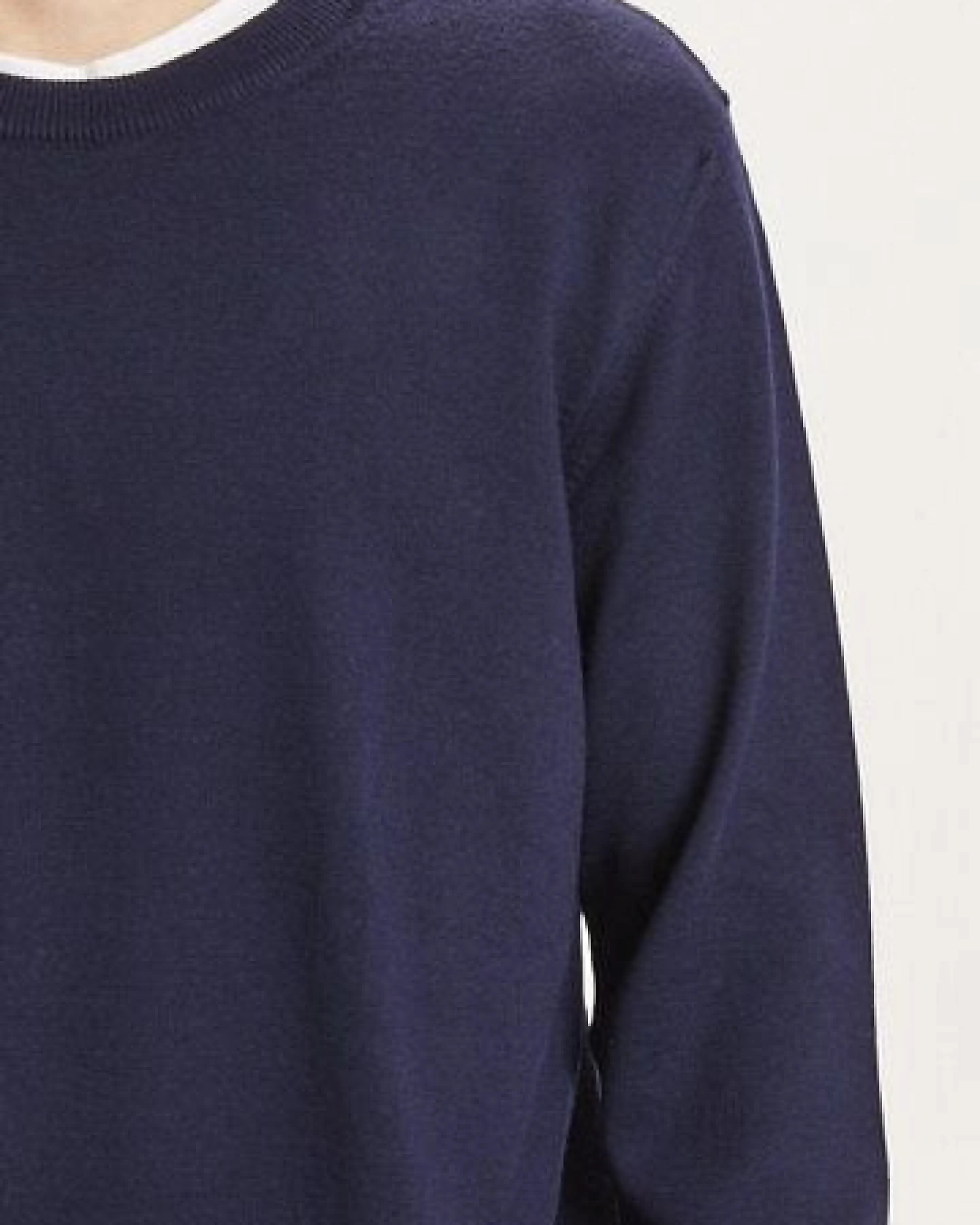 KnowledgeCotton Apparel Strickpullover - FORREST O-neck merino wool plain knit – Ansicht 4