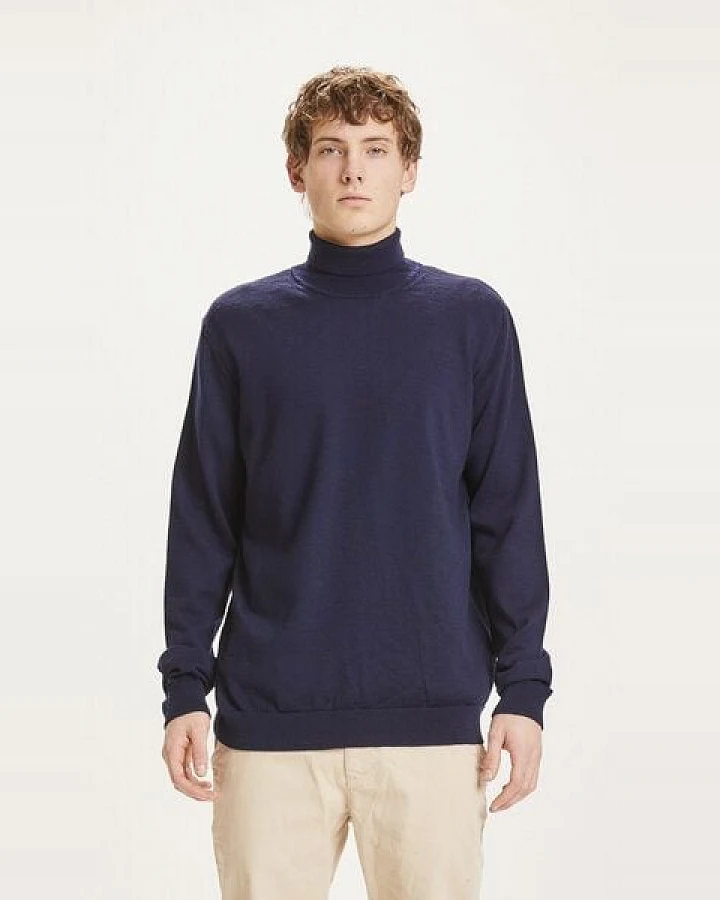 KnowledgeCotton Apparel Rollkragenpullover - FORREST roll neck merino wool knit