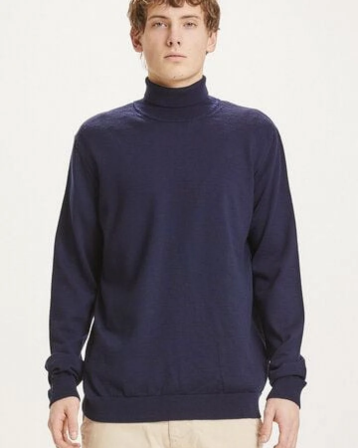 KnowledgeCotton Apparel Rollkragenpullover - FORREST roll neck merino wool knit