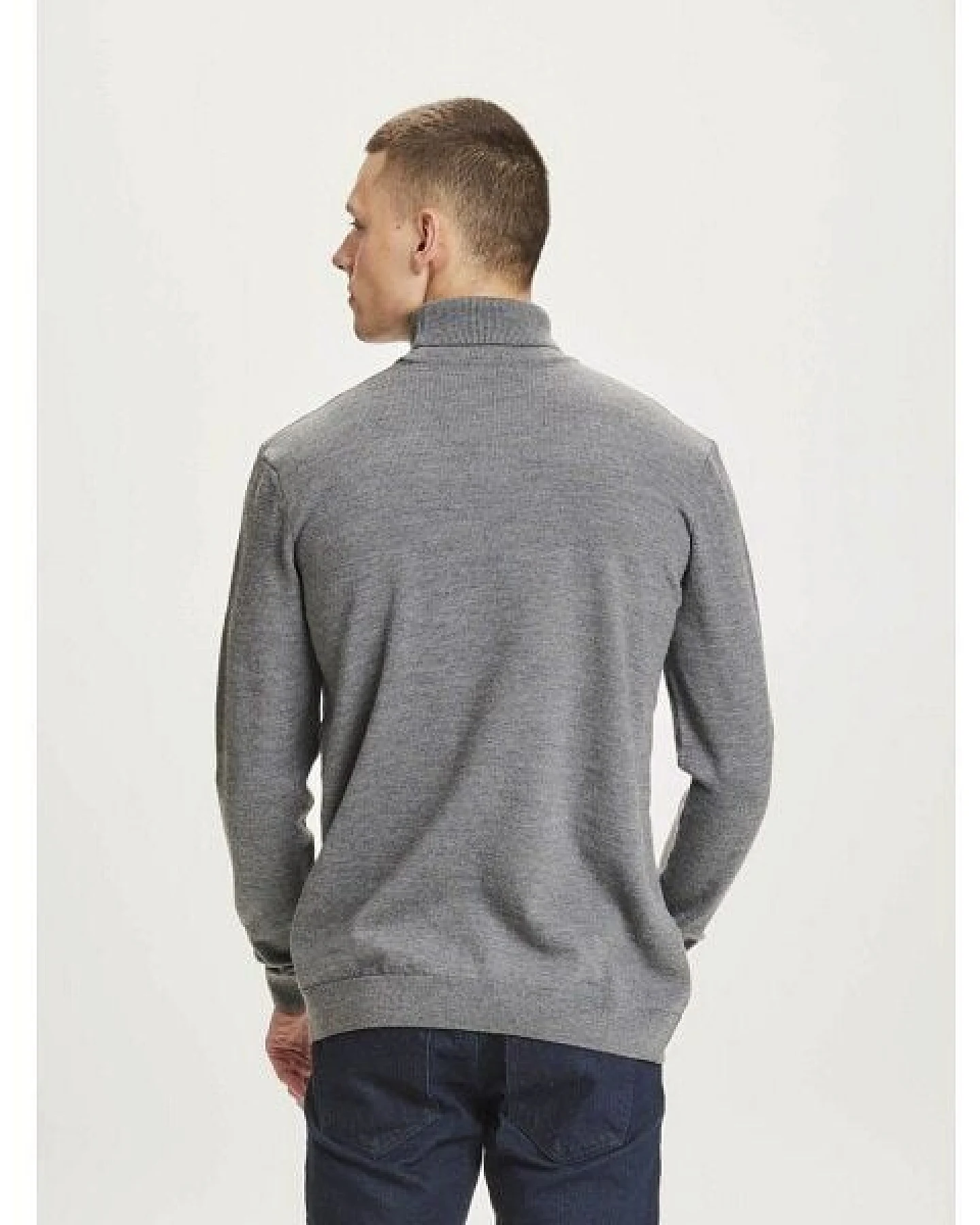 KnowledgeCotton Apparel Rollkragenpullover - FORREST roll neck merino wool knit – Ansicht 2
