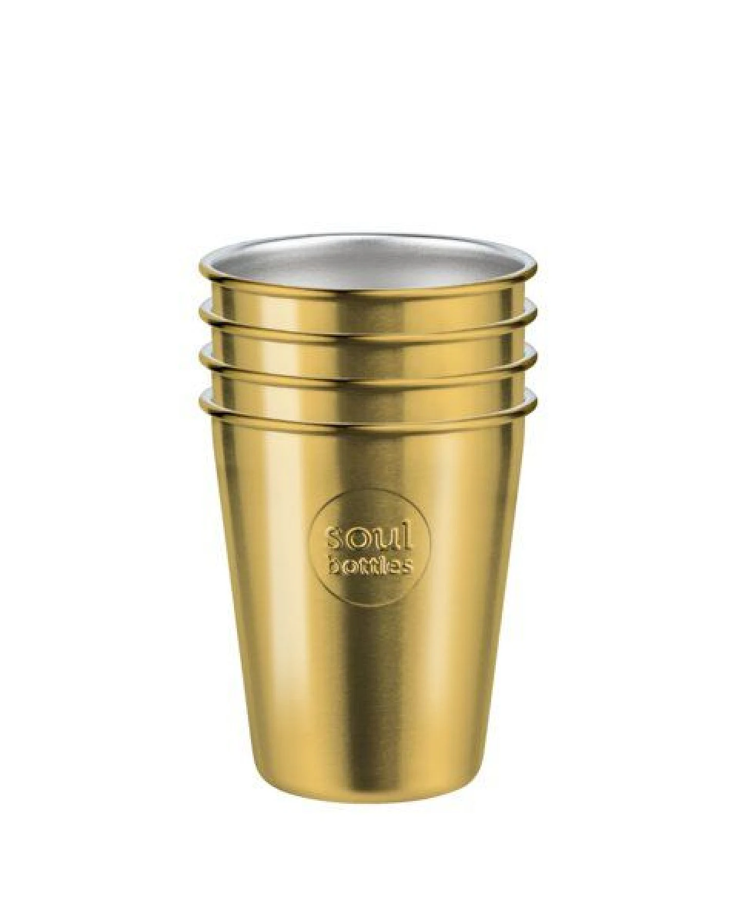 soulbottles Plastikfreier Trinkbecher aus Edelstahl • soulcups steel Utopia • 0,3 l und 0,4 l – Ansicht 2