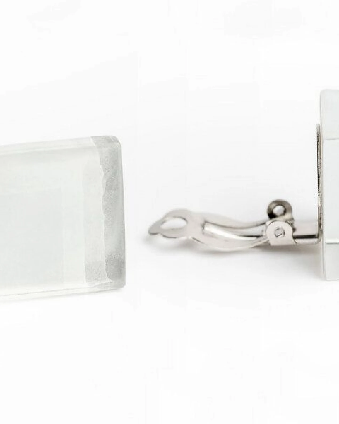 ALEXASCHA Auffällige Statement Ohrclips aus Glas – Ansicht 2