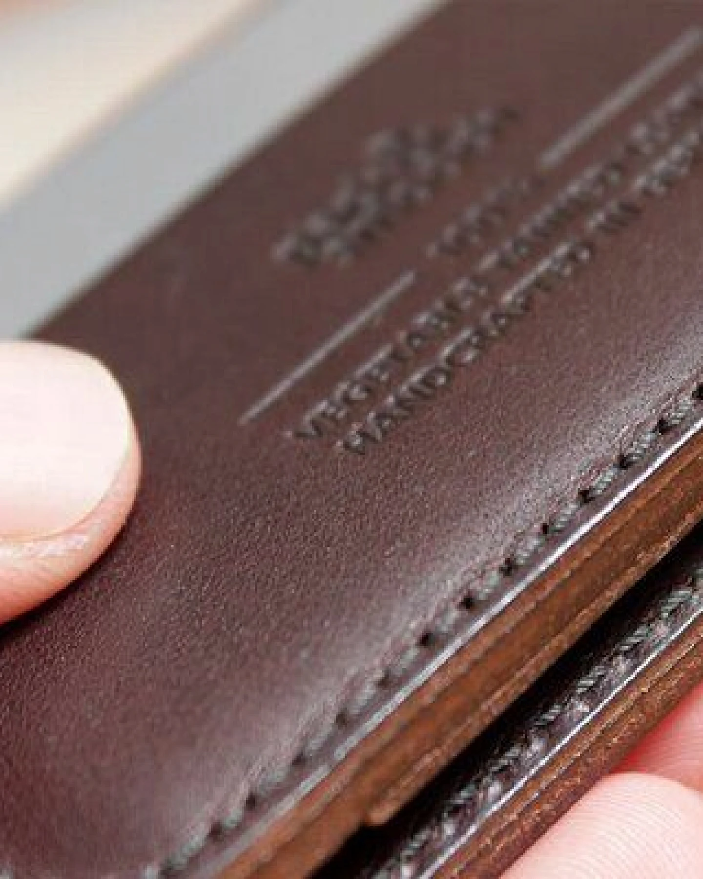 Pack & Smooch Leder Kartenetui, Portemonnaie, Geldbörse, "Herford" pflanzlich gegerbtes Leder – Ansicht 2
