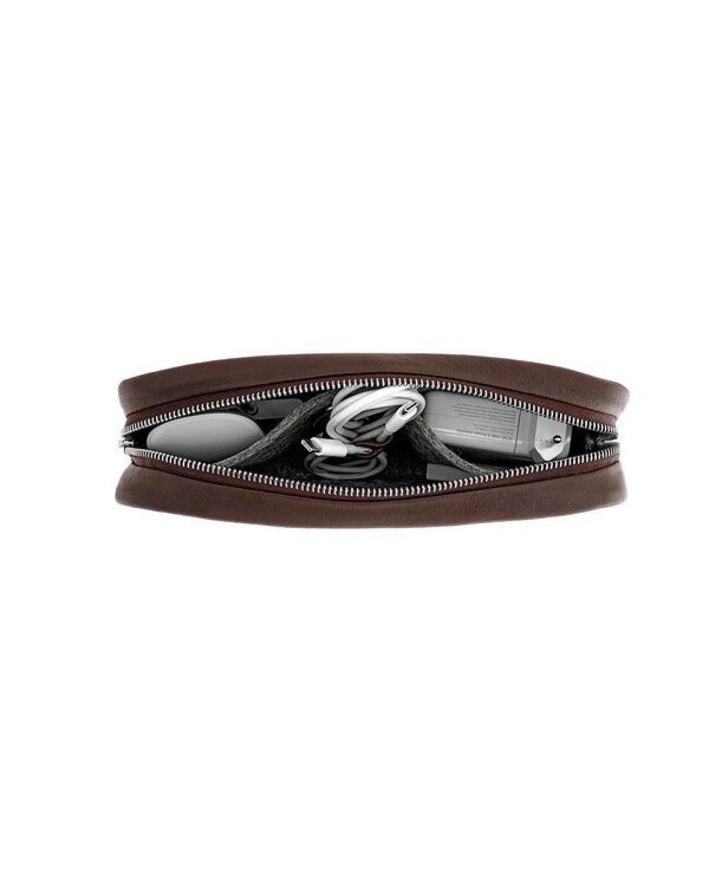 Pack & Smooch Kabeltasche, Zubehörtasche "Longford" aus Leder für Kabel, Magic Maus, USB, SD Karten – Ansicht 2