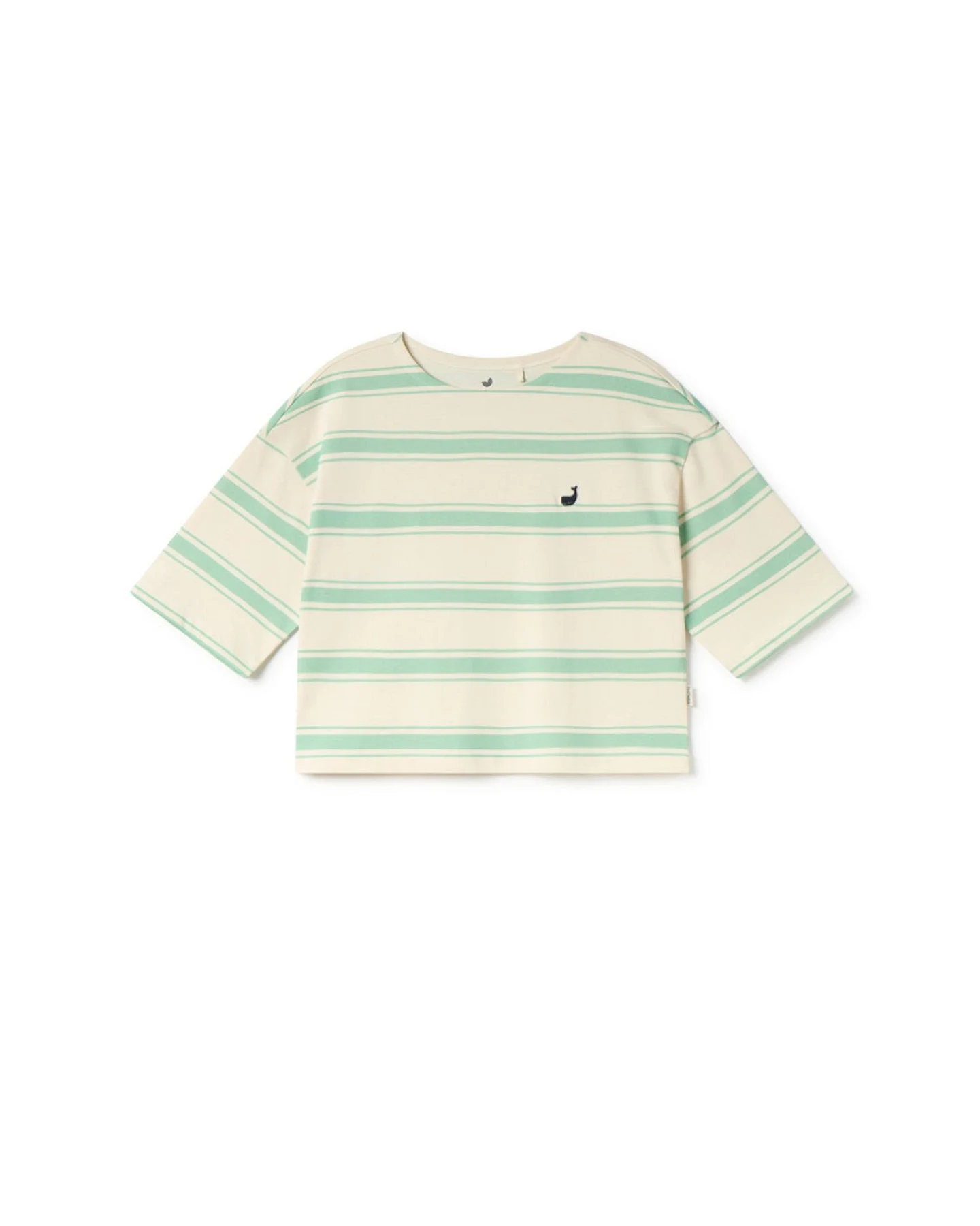 TWOTHIRDS Damen vegan T-Shirt Fingal Mint Leaf Stripes – Ansicht 2