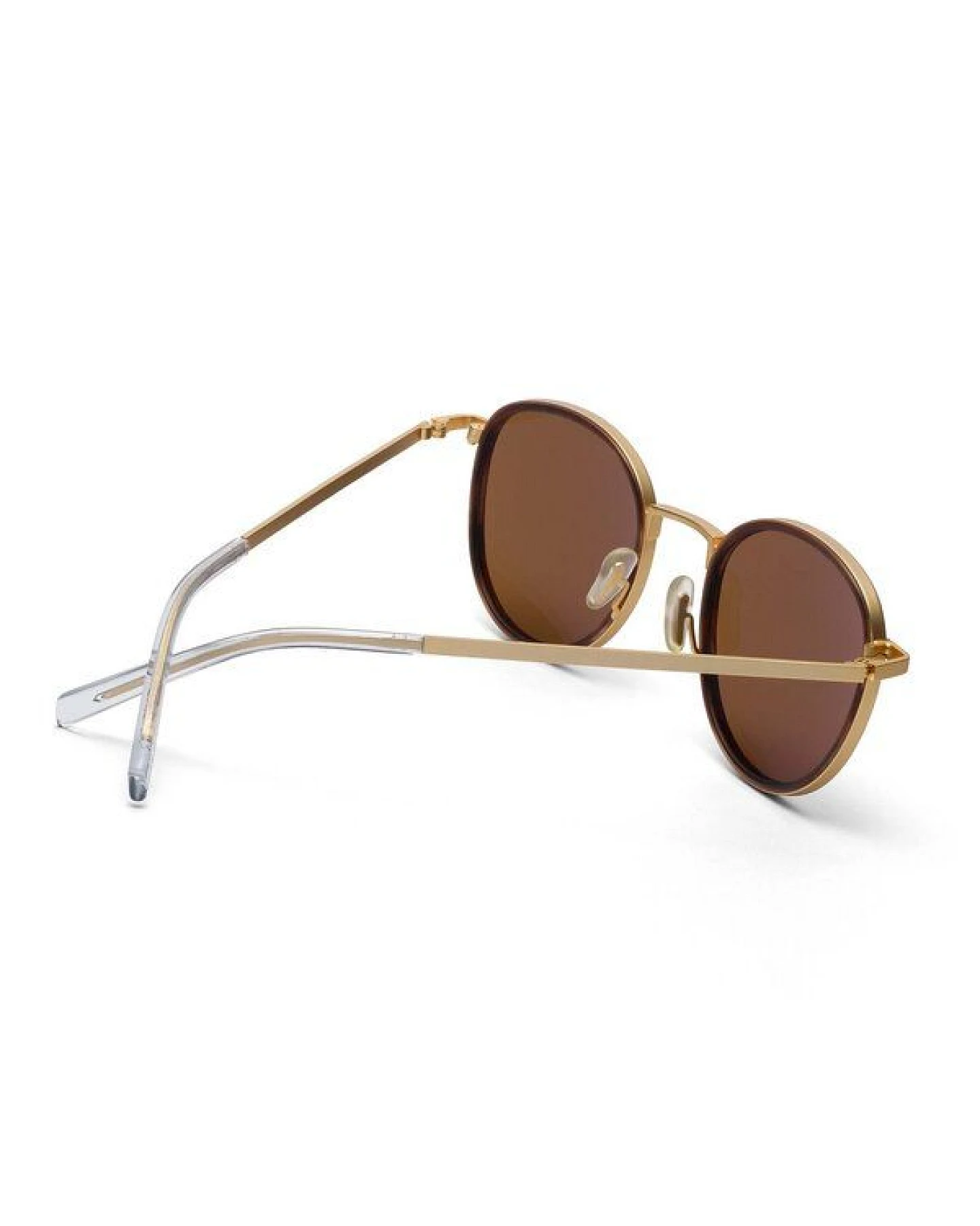 TAKE A SHOT Runde Sonnenbrille aus Edelstahl mit ECO Acetate - Ada Kollektion – Ansicht 2