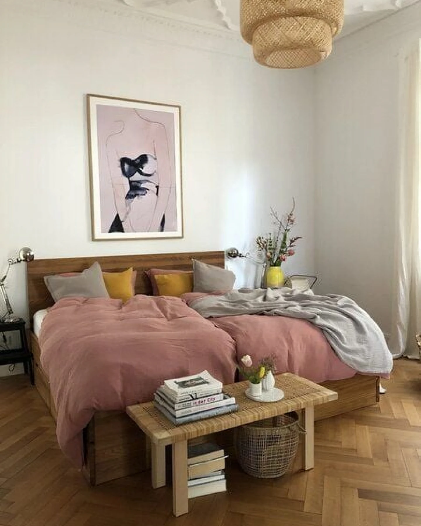 Hutch&Putch Musselin-Bettwäsche "Eliane" 135x200cm Bio Baumwolle tolle Farben – Ansicht 3