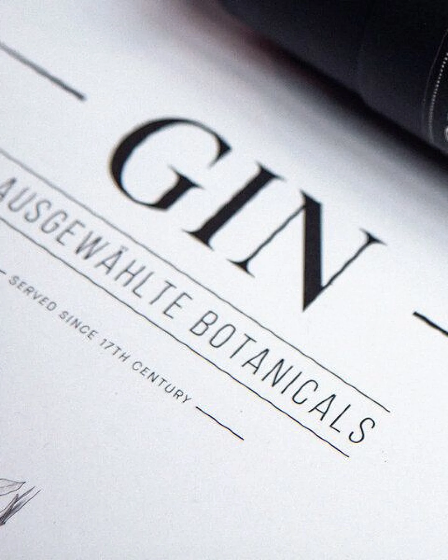 531 Rheinland Design Gin Plakat, 49 ausgewählte Kräuter Botanicals Gin Aromen als Poster – Ansicht 2