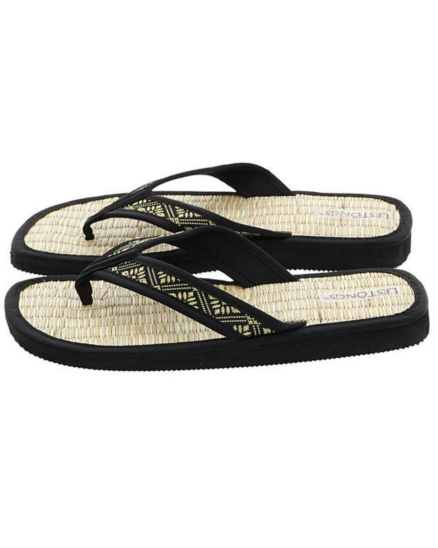 Les Tôngs JUNCUS-V Brokat gesunde Zimtlatschen - vegane Flip-Flops mit Zimtsohle – Ansicht 2