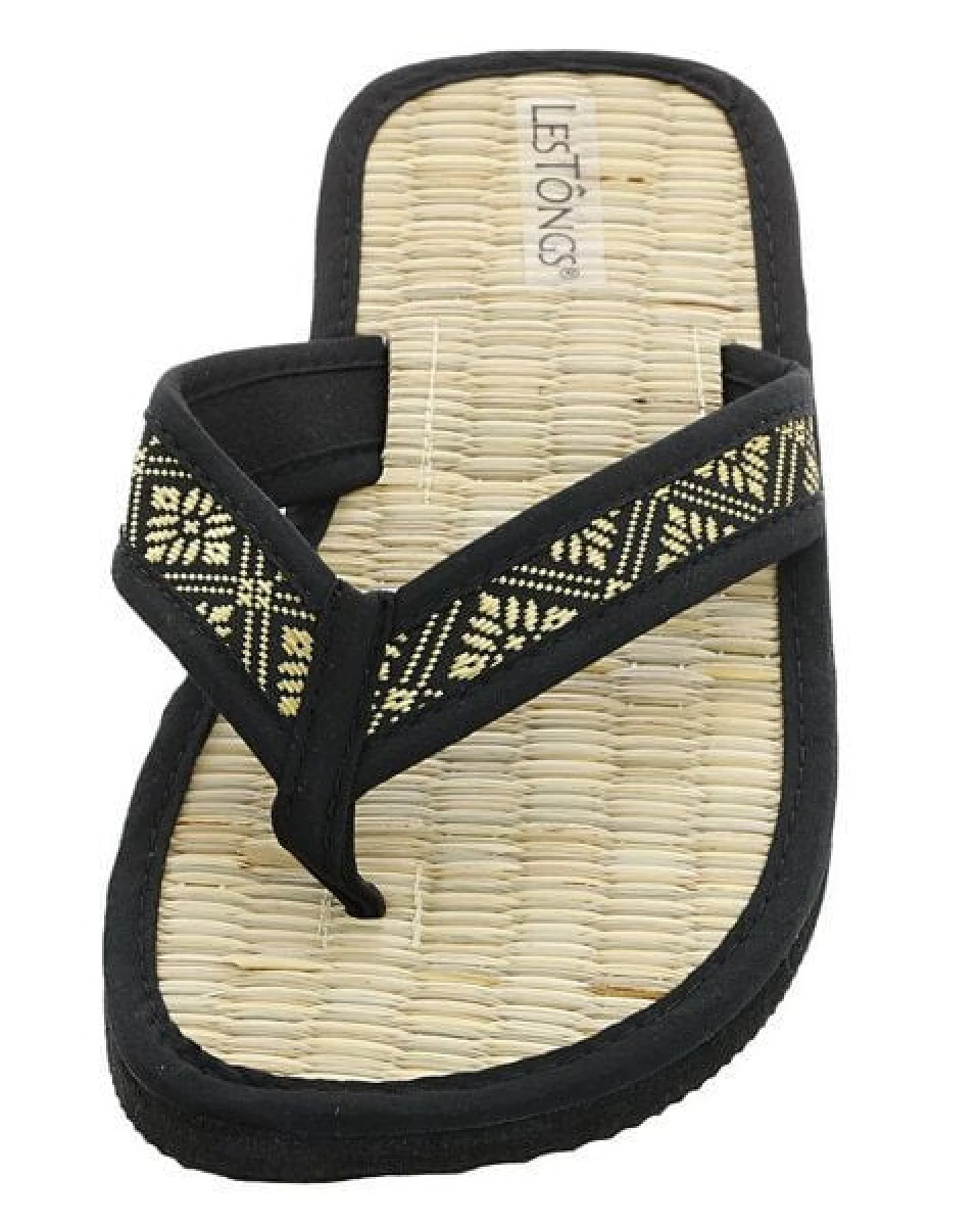 Les Tôngs JUNCUS-V Brokat gesunde Zimtlatschen - vegane Flip-Flops mit Zimtsohle – Ansicht 4