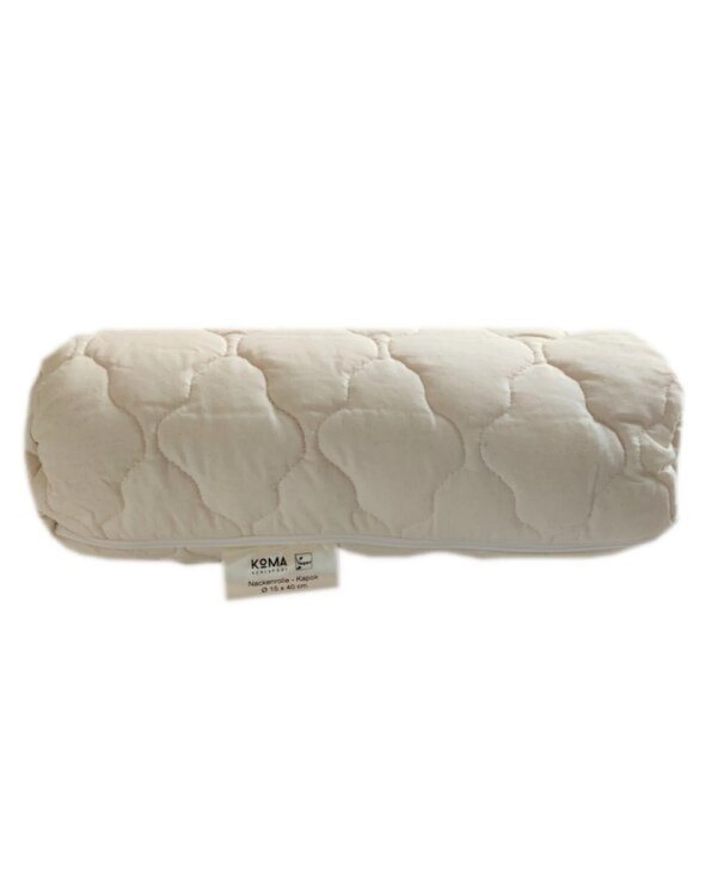 KOMA Schlafgut Kapok Bio Nackenrolle mit separatem Innenbeutel, 15x40cm – Ansicht 2
