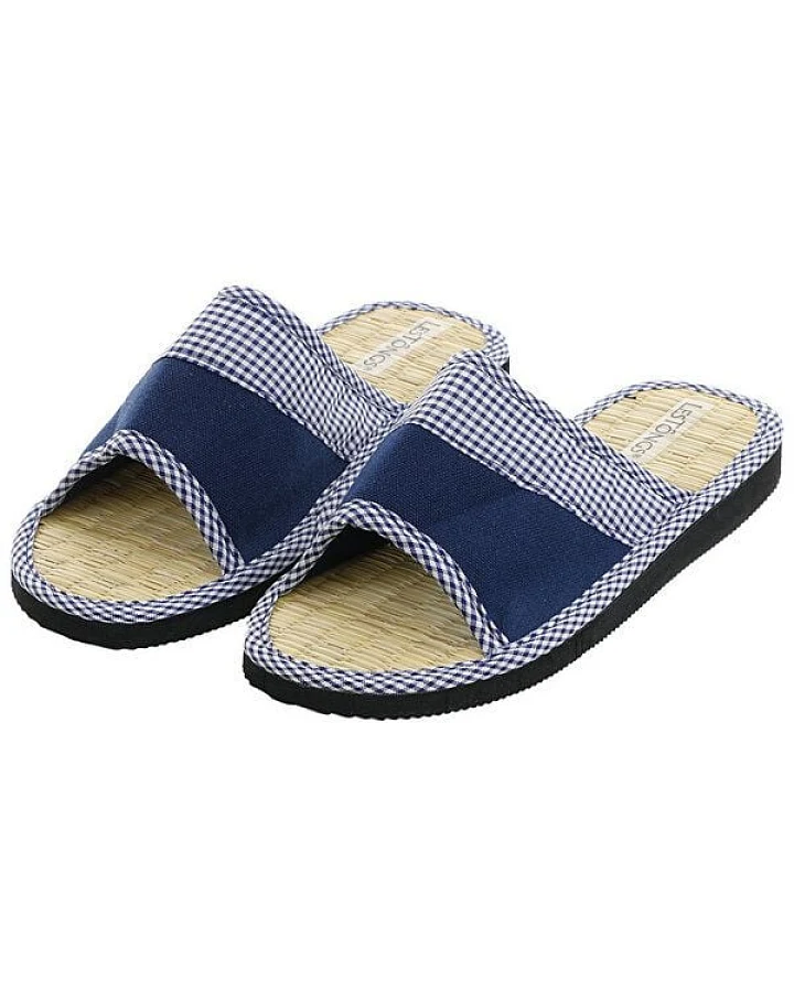Les Tôngs JUNCUS-W Vichy Karo gesunde Zimtlatschen - vegane Flip-Flops mit Zimtsohle