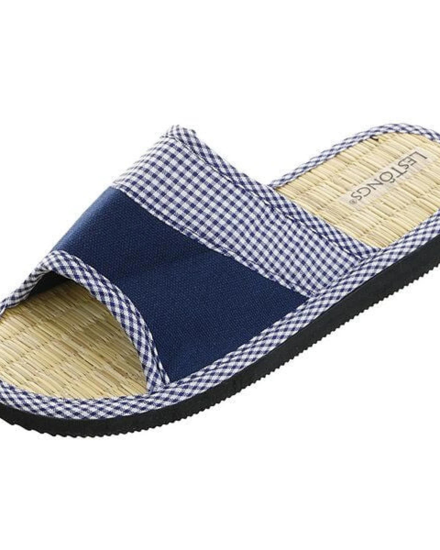 Les Tôngs JUNCUS-W Vichy Karo gesunde Zimtlatschen - vegane Flip-Flops mit Zimtsohle – Ansicht 3