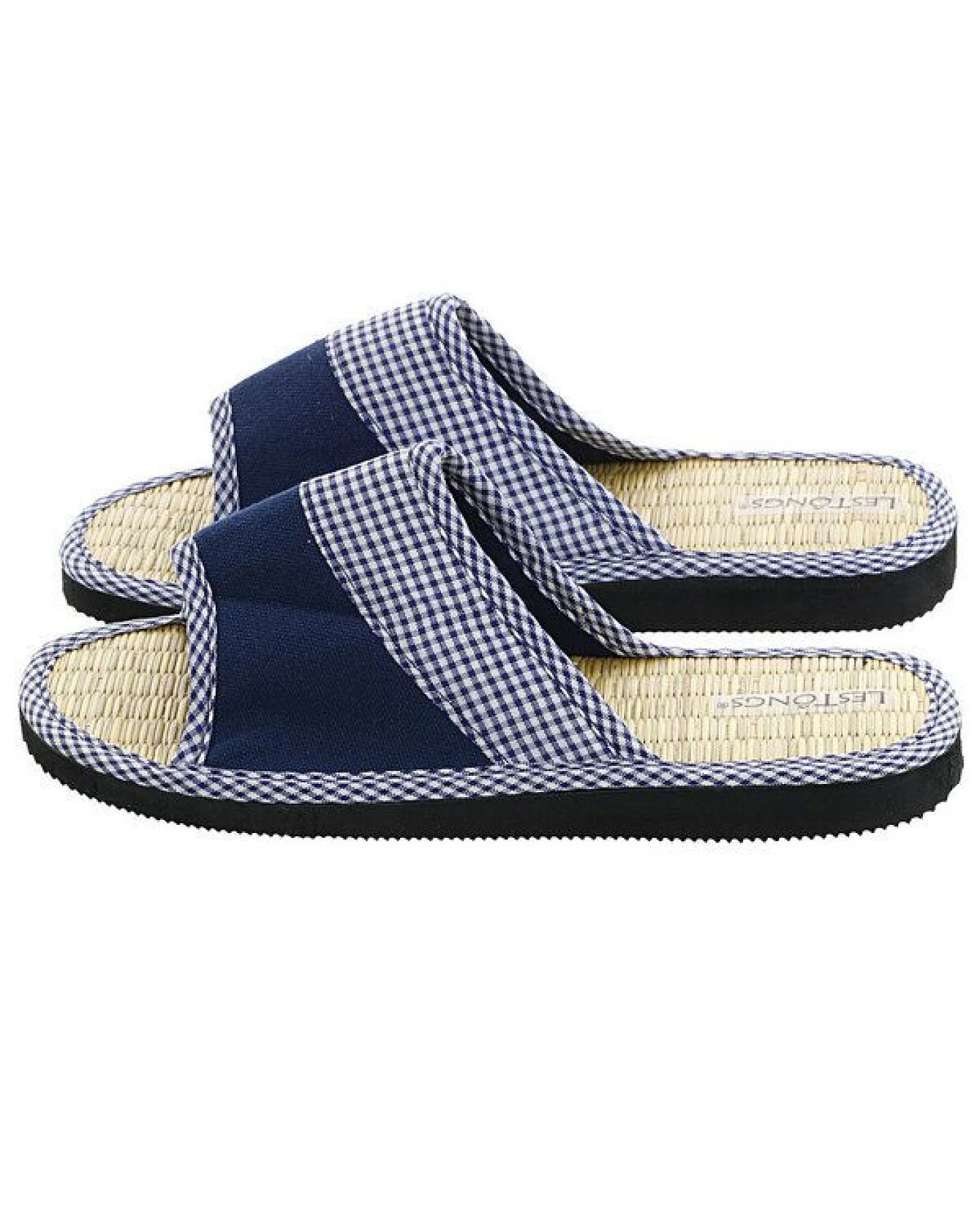 Les Tôngs JUNCUS-W Vichy Karo gesunde Zimtlatschen - vegane Flip-Flops mit Zimtsohle – Ansicht 2