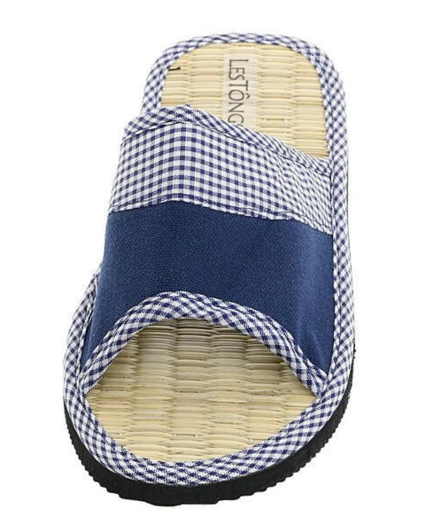 Les Tôngs JUNCUS-W Vichy Karo gesunde Zimtlatschen - vegane Flip-Flops mit Zimtsohle – Ansicht 4