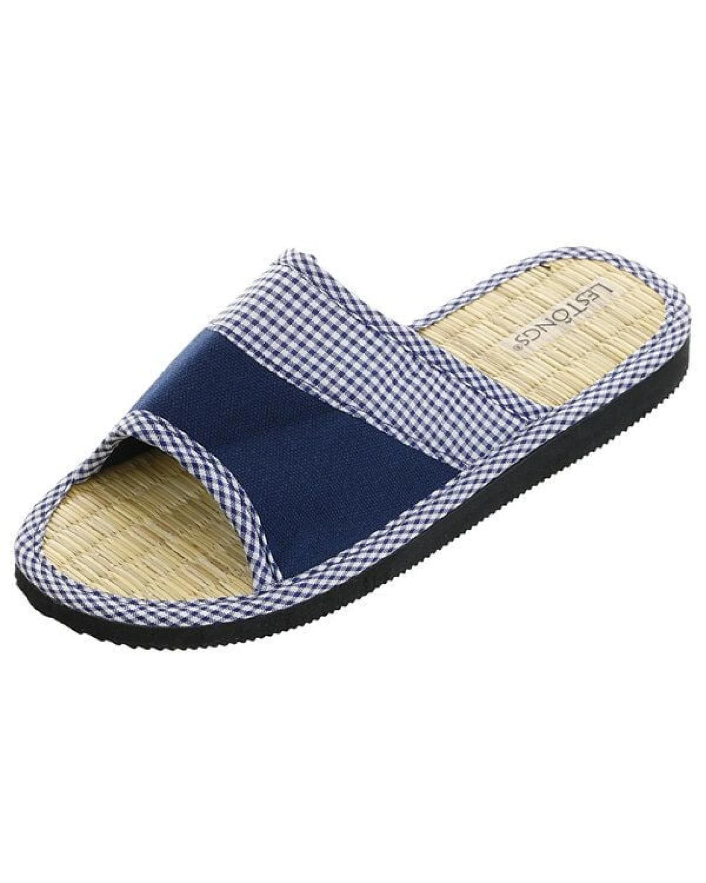 Les Tôngs JUNCUS-W Vichy Karo gesunde Zimtlatschen - vegane Flip-Flops mit Zimtsohle – Ansicht 3
