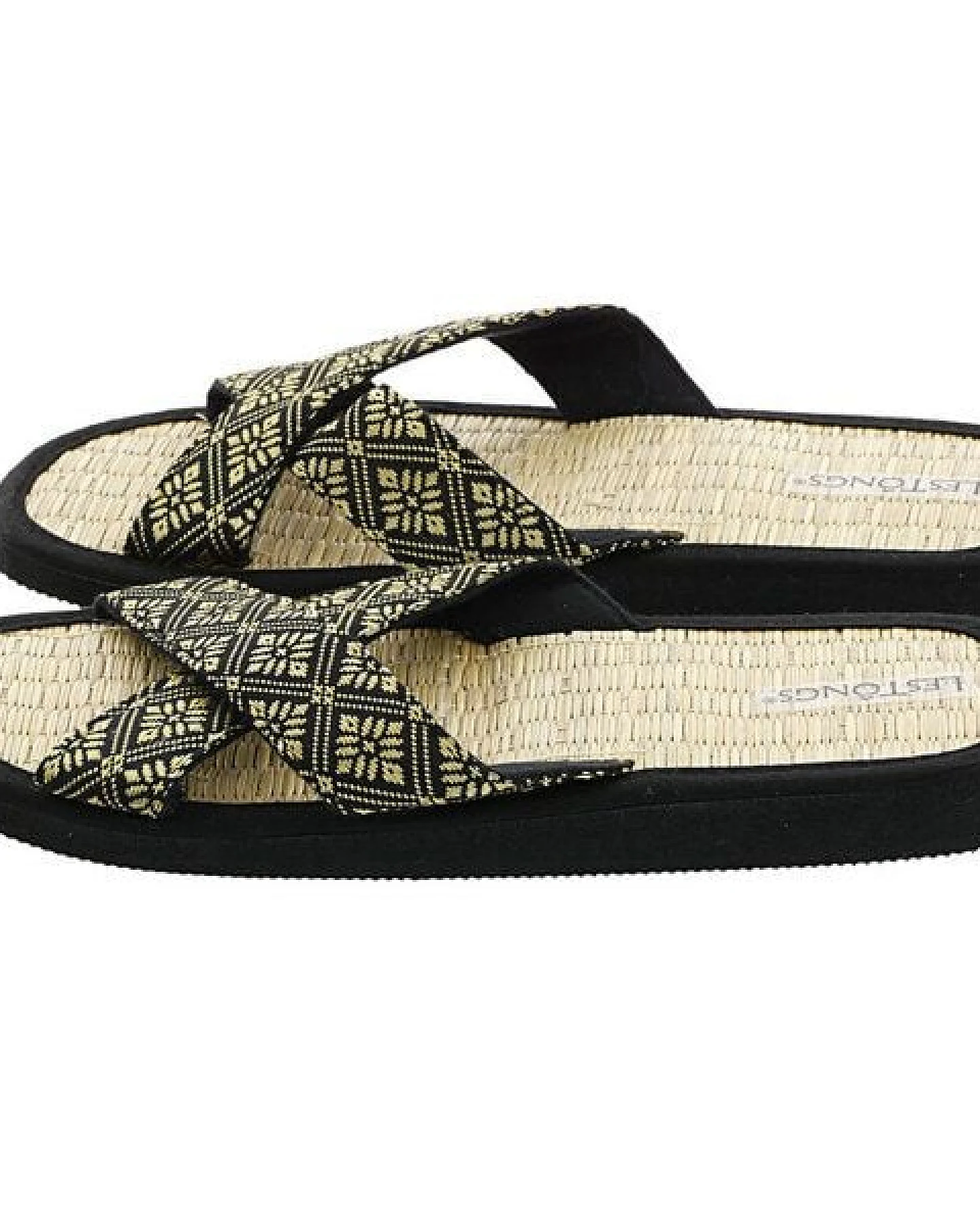 Les Tôngs JUNCUS-X Brokat gesunde Zimtlatschen - vegane Flip-Flops mit Zimtsohle – Ansicht 2