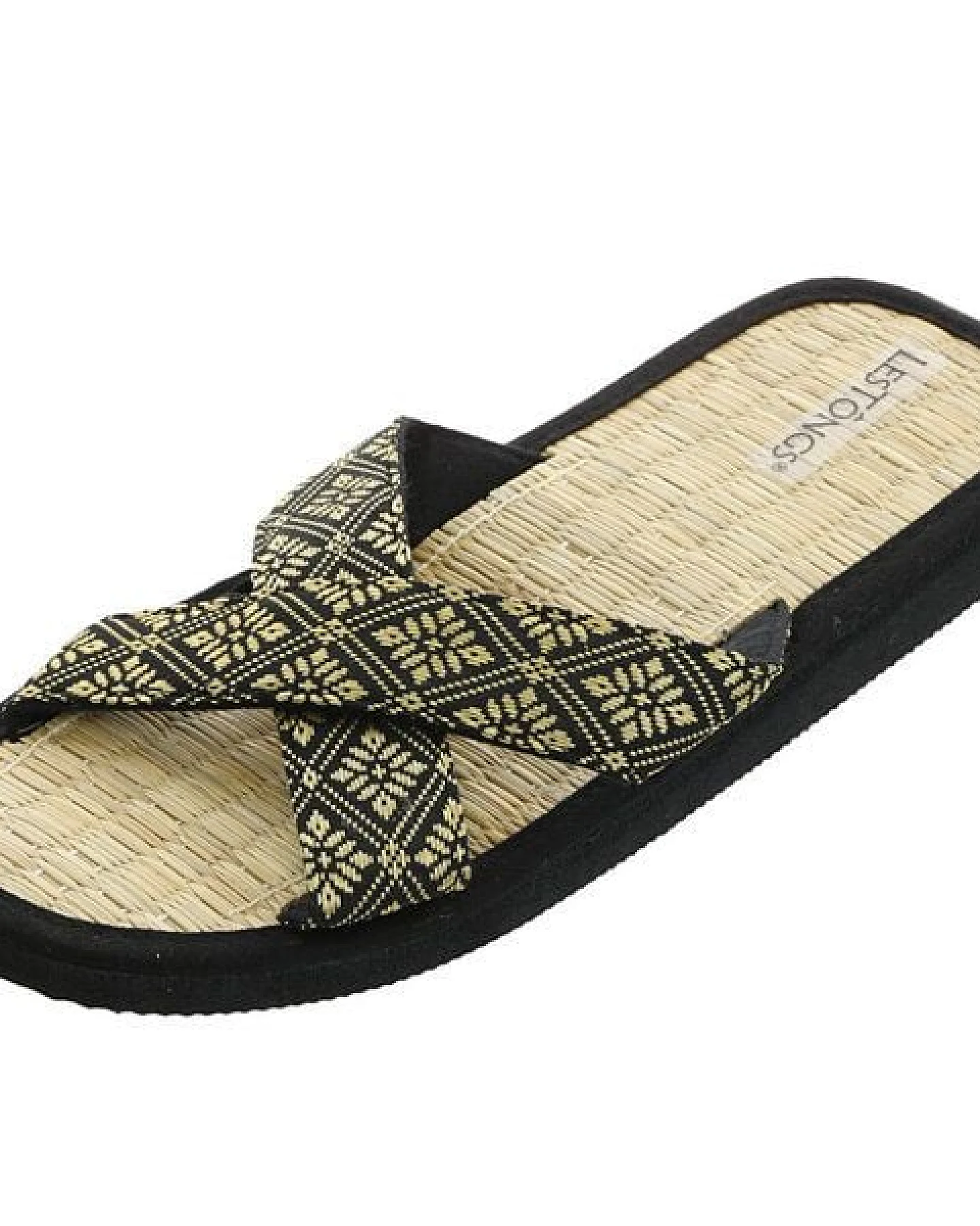 Les Tôngs JUNCUS-X Brokat gesunde Zimtlatschen - vegane Flip-Flops mit Zimtsohle – Ansicht 3