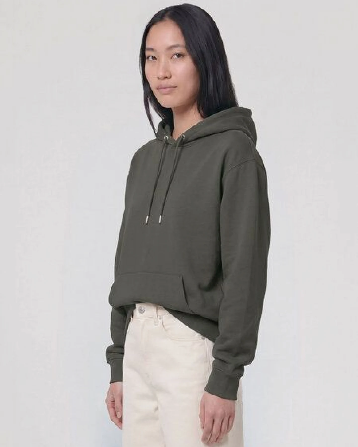 glore Basics Basic Hoodie mit Kordeln - Toni - aus Bio-Baumwolle – Ansicht 4