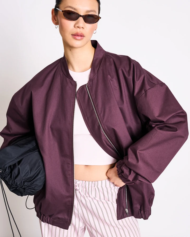 JAN 'N JUNE Damen vegan Blouson Tanaro Kirsche Lack