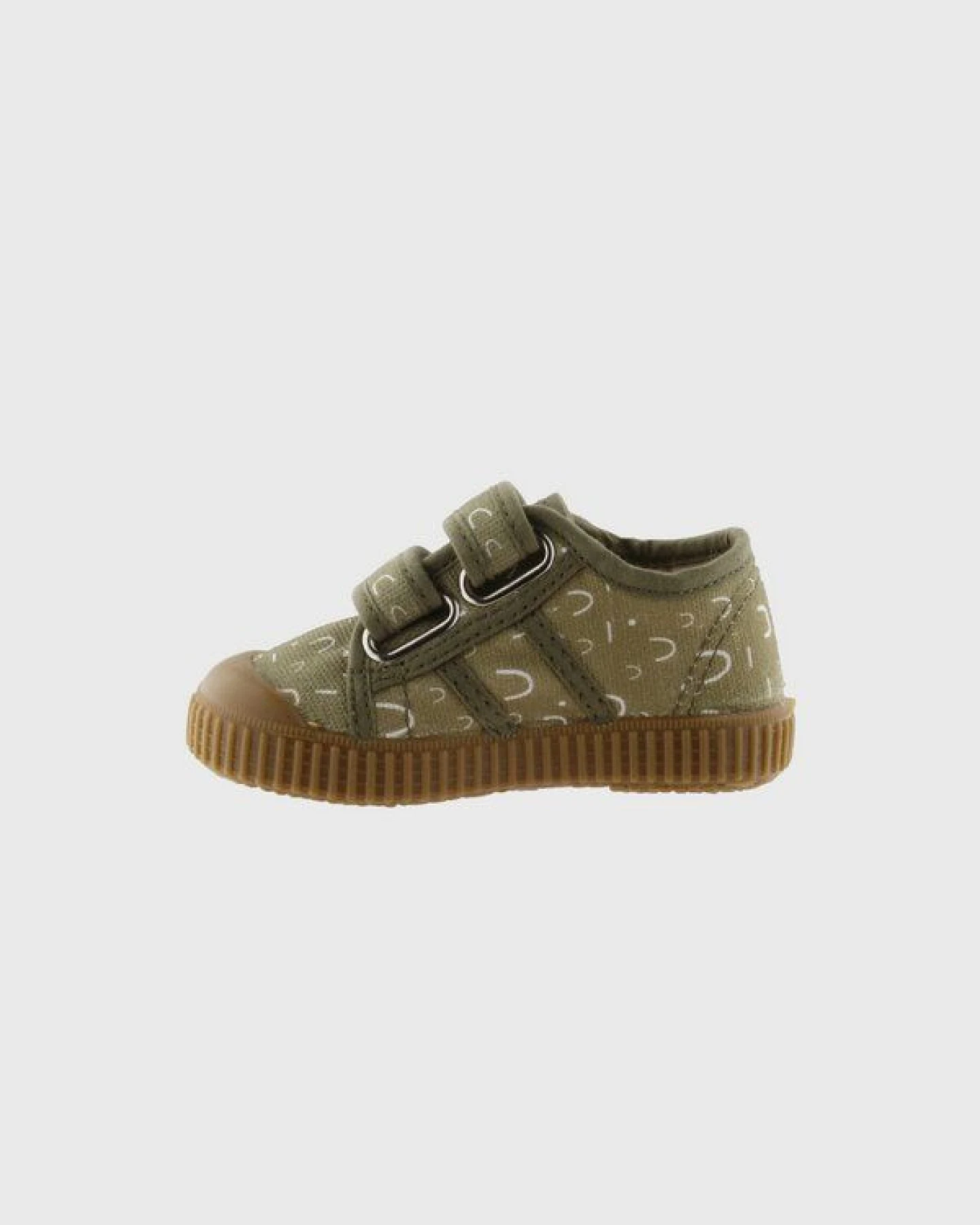 Victoria vegane bedruckte Kinder-Klett-Sneaker – Basket de Lona – Ansicht 2