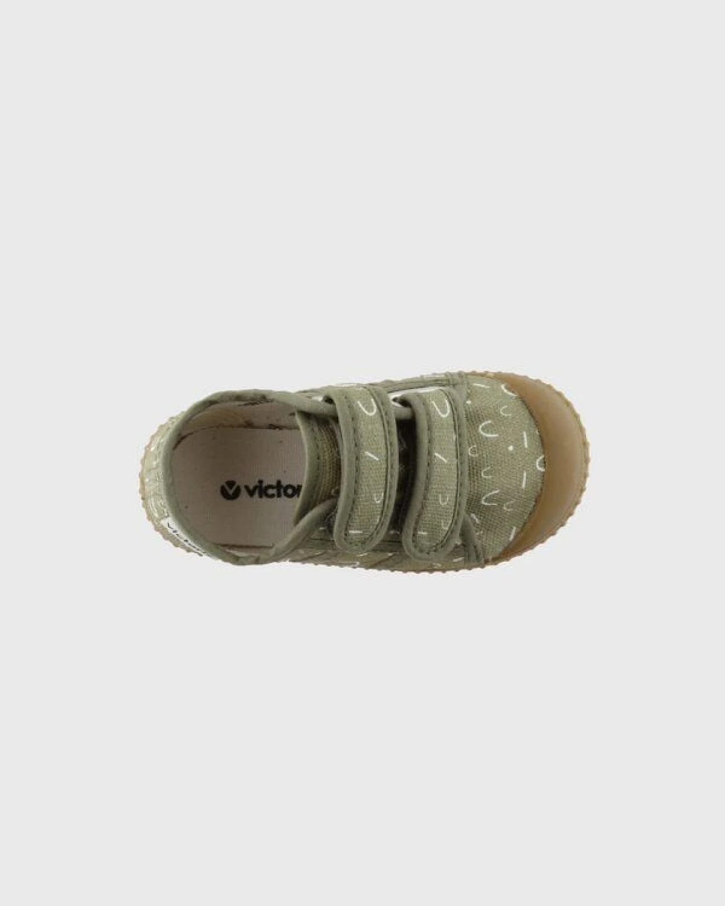 Victoria vegane bedruckte Kinder-Klett-Sneaker – Basket de Lona – Ansicht 4