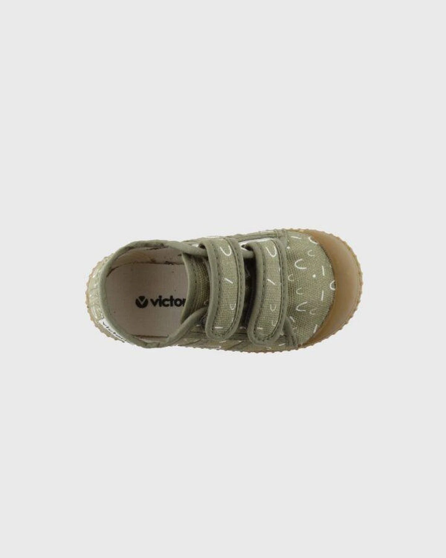 Victoria vegane bedruckte Kinder-Klett-Sneaker – Basket de Lona – Ansicht 4
