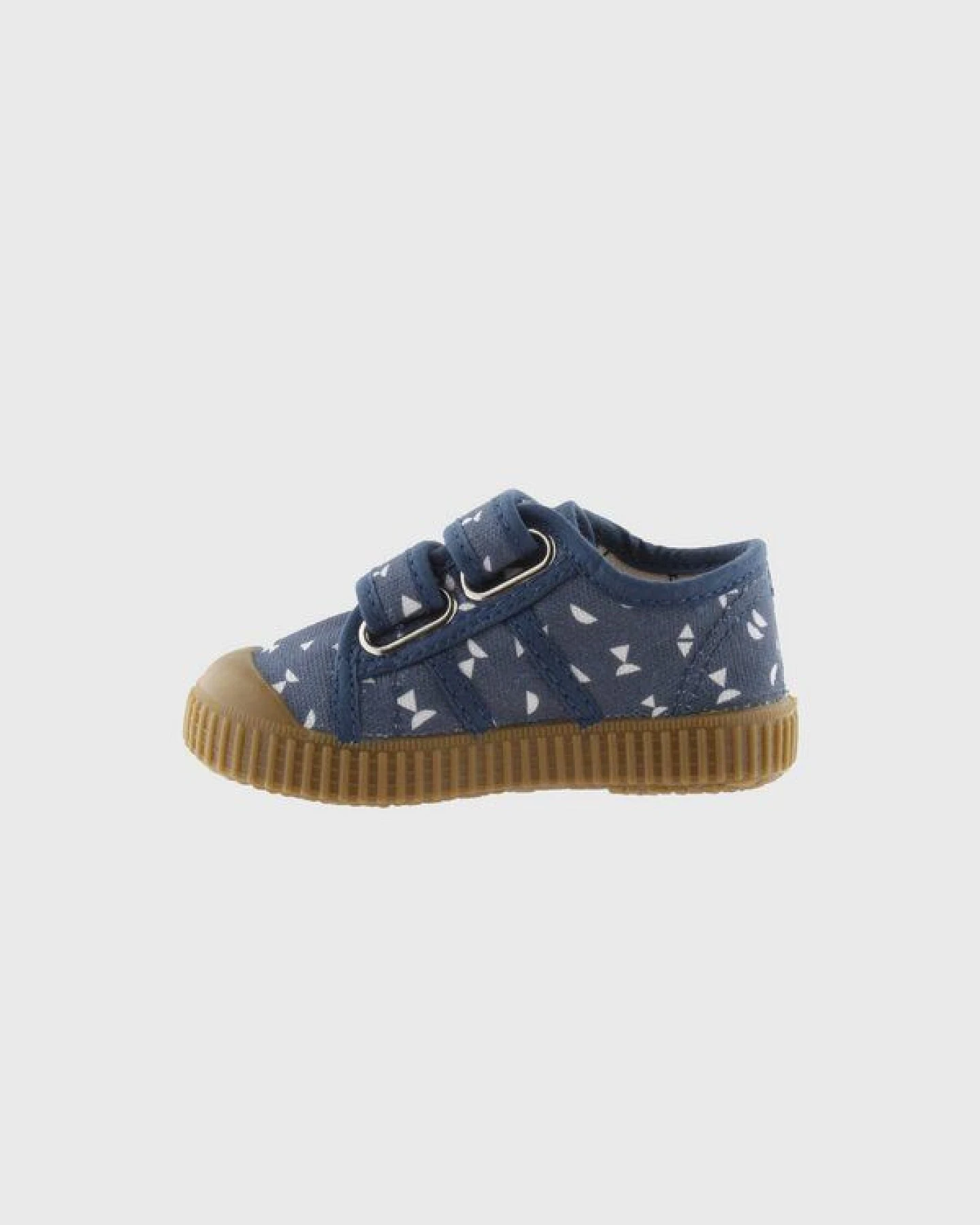 Victoria vegane bedruckte Kinder-Klett-Sneaker – Basket de Lona – Ansicht 2