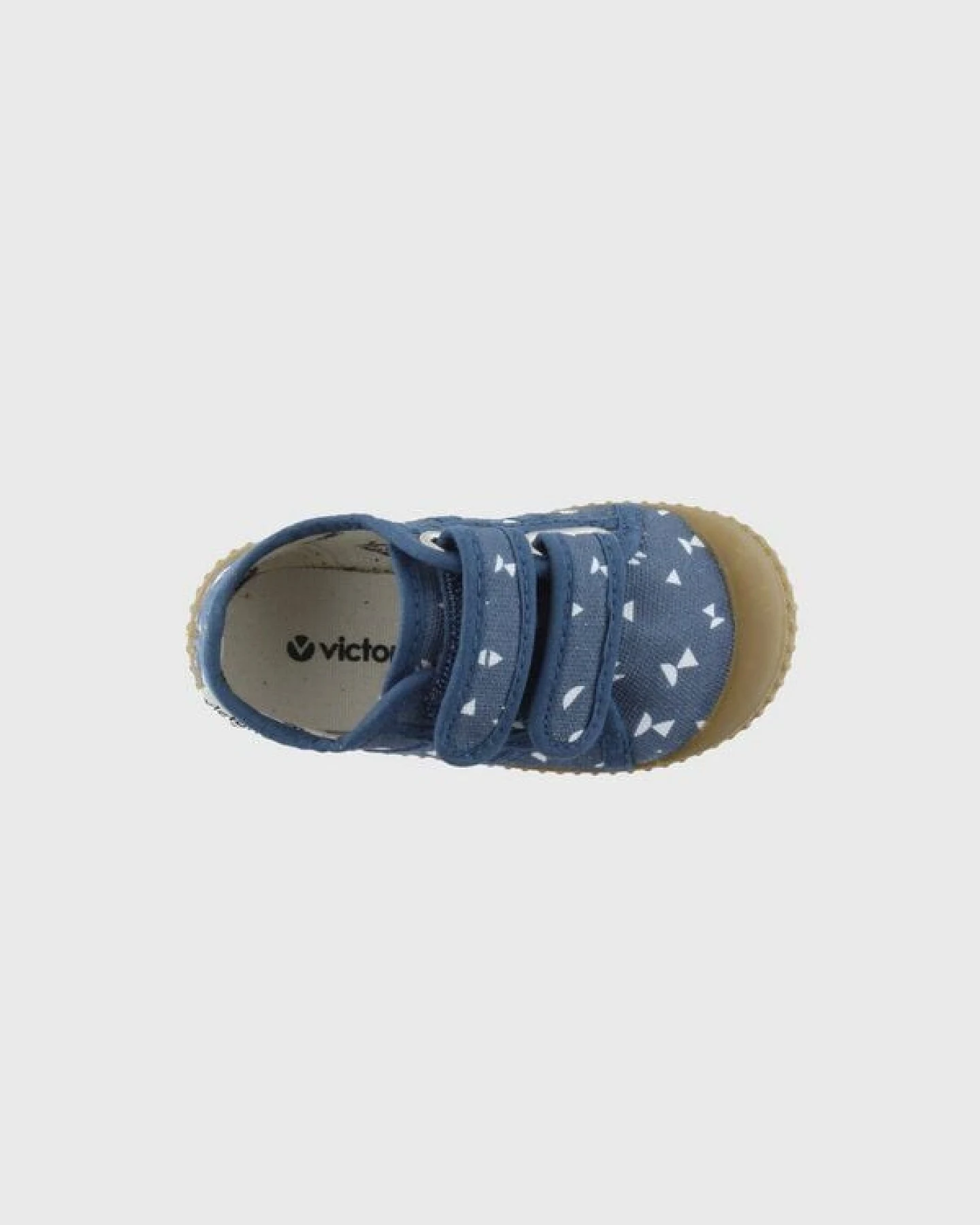 Victoria vegane bedruckte Kinder-Klett-Sneaker – Basket de Lona – Ansicht 4